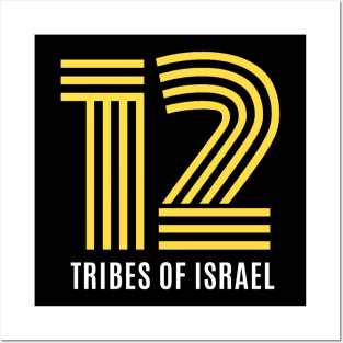 12 Tribes of Israel Christian Graphic Posters and Art